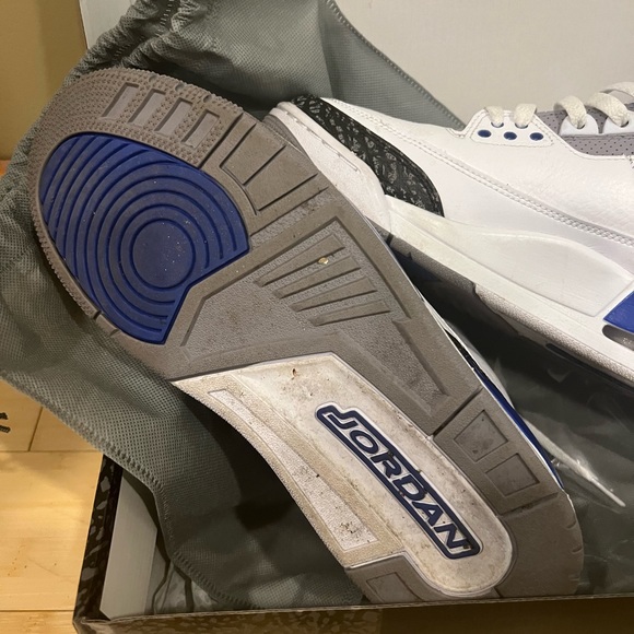 Air Jordan 3 Retro White/Racer Blue - Picture 4 of 10